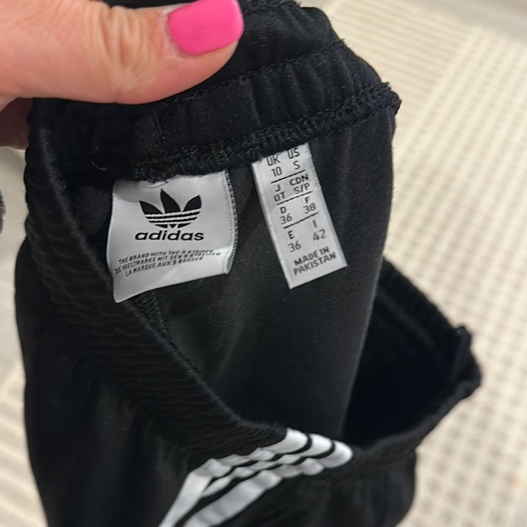 Adidas Black and White Joggers with Tapered Fit - Picture 3 of 3